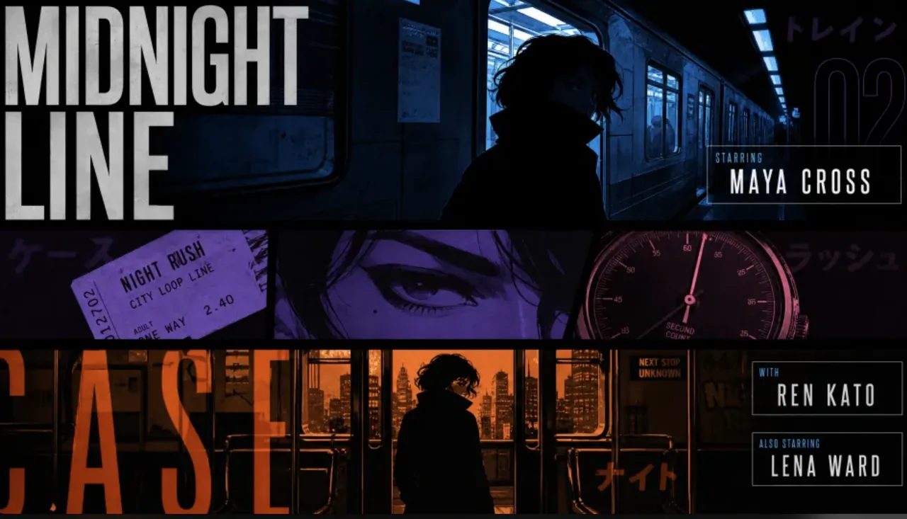 Retro Anime Crime Title Sequence reference 1