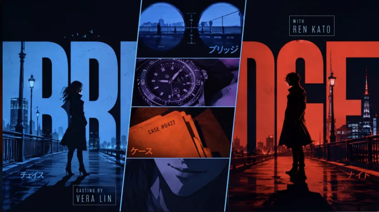 Retro Anime Crime Title Sequence reference 4